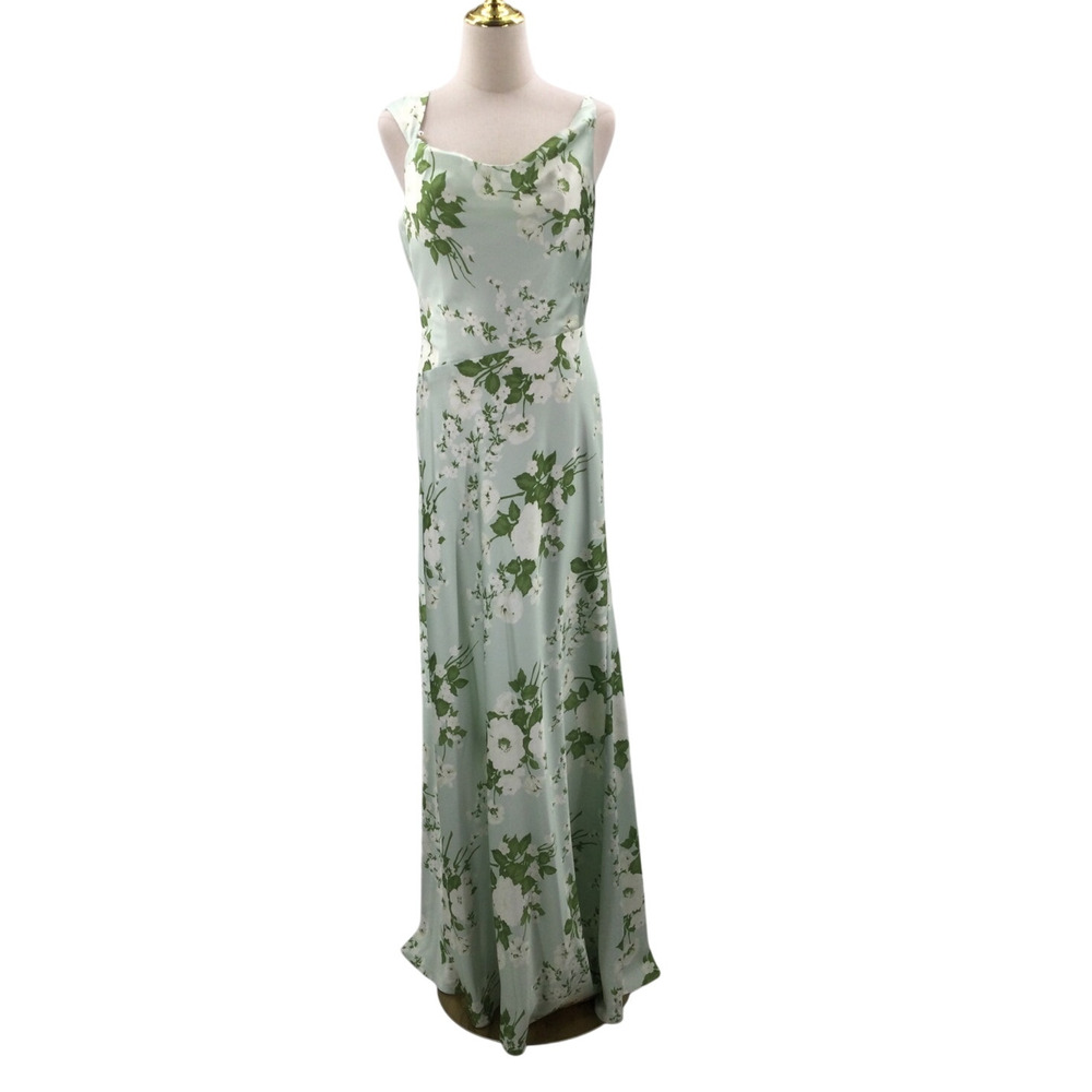 Floral Green Maxi Dress - Picture 3 of 9